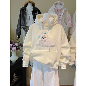 <span class=keywords><strong>Sweat</strong></span> à <span class=keywords><strong>capuche</strong></span> en peluche de haute qualité pour femmes, veste amincissante pour l'automne/hiver, haut respirant et écologique - Product Image 4