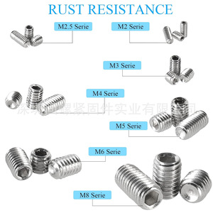 304 Stainless Steel Hex Socket Grub Screw Set 747Pcs Metric M2 M3 M4 M5 M6 M8 With Allen Wrenches - Product Image 4