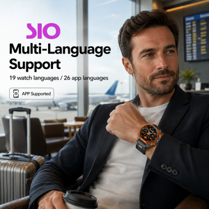 <span class=keywords><strong>Reloj</strong></span> Inteligente <span class=keywords><strong>Digital</strong></span> con Soporte para 19 Idiomas, <span class=keywords><strong>Bluetooth</strong></span> 5.3, Pantalla Táctil AMOLED Completa, 5ATM, para Deportes al Aire Libre y Uso Diario para Hombre - Product Image 6