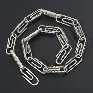 Bracelet Chaîne Hiphop en Argent Sterling 925 Plaqué Or, Bijou de Luxe Élégant et Tendance, Accessoire Scintillant Idéal pour un Cadeau - Product Image 2