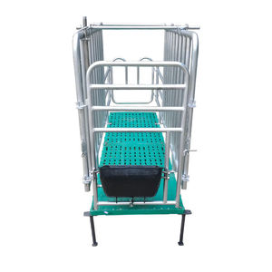 Mang thai Vườn Ươm <span class=keywords><strong>farrowing</strong></span> cai sữa lợn nái heo gian hàng Crate Pen lồng nhúng nóng mạ kẽm mạ kẽm hộp với PVC Bảng điều chỉnh - Product Image 2