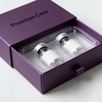 Boîtes de capsules de peptides de luxe en gros, emballages rigides personnalisés de 3 ml et 5 ml pour l'industrie pharmaceutique