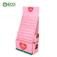 Meistverkaufter Maßgefertigter ECO-Marken Wellpappe-Thekendisplay Tischständer für Grußkarten und Geschenkpostkarten
