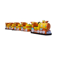 Choo Choo Kids Train Ride Electric Populaire Parc D'attractions Trackless Train Terrains De Jeux Batterie 13 Sièges 8 Heures Monorail 10 Km/h