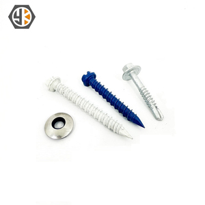 OEM ODM prix d'usine 200 pièces 3/16 "* 1-1/4" boîte en plastique bleu tête hexagonale béton maçonnerie fendue rondelle hexagonale vis à béton - Product Image 5