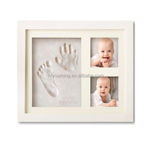 Cadre photo mural imprimé pieds <span class=keywords><strong>et</strong></span> mains de bébé Eco-friend Baby Pet Paw Prints Souvenir BB Safe Inkpads Kit - Product Image 2