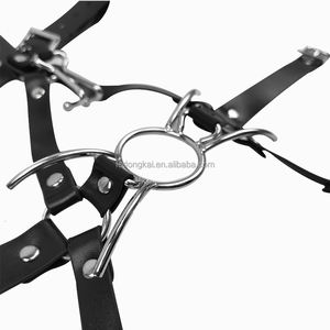 DK Extreme Steel Spider Gag - Anneau de bouche en acier en forme d'araignée, jouet sexuel en cuir pour <span class=keywords><strong>bondage</strong></span>, crochet nasal pour esclave, flirt SMSex, jeu sexuel pour couple - Product Image 3