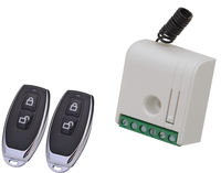 Mini Receptor de Código Universal, Controlador de Voltaje Amplio de 9-24 V con Salida de Relé de 1 o 2 Canales, Señales de Conmutación.