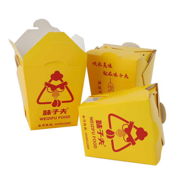 Wholesale Custom Food Container Paper Food Packaging Take Out Snack box
