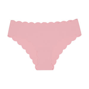 <span class=keywords><strong>JOGOGO</strong></span> Culotte sans couture pour femme, en soie glacée, taille mi-haute, respirante, avec volants et motif ondulé - Product Image 6