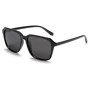 Lunettes de soleil unisexes Grey Jack, monture TR90, verres TAC, protection UV400, style carré noir K009 - Product Image 4