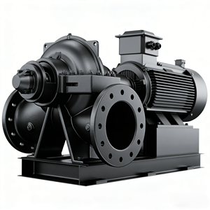 Pompe centrifuge horizontale à aspiration axiale MS, à double aspiration, à corps fendu, à grand <span class=keywords><strong>débit</strong></span>, pour circulation d'eau - Product Image 5