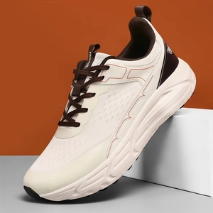 Zapatillas de ocio transfronterizas 2026 para fuera de temporada, marrón y amarillo, con suela gruesa, para montañismo y senderismo, con malla y aumento de altura - Product Image 4