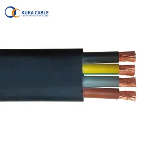 Cable de bomba sumergible NBR bajo el agua eléctrico plano