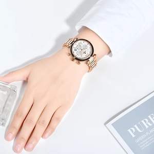 Reloj de Pulsera de Cuarzo de Acero de Lujo para Mujer, Modelo 63084L, Multifuncional, con Luz Nocturna, Resistente al Agua, con Calendario, Reloj para Mujer - Product Image 5