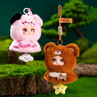 Neues Niedliches Vinyl-Gesicht Plüschtier, Kawaii Cartoon-Puppe Taschenanhänger, Trendige Sammelfigur, Geburtstagsgeschenk, Großhandel