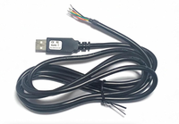 FTDI FT234X Cable USB a UART con cable de datos terminado en cable de señal UART de nivel TTL de 3,3 V 5V para programación