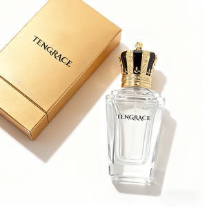 Botella de Perfume Cuadrada Mate de Lujo de 50 ml con Pulverizador, Tapa Dorada, Logotipo Personalizado, Caja de Perfume con Degradado, Embalaje para Aceite de Perfume - Product Image 5