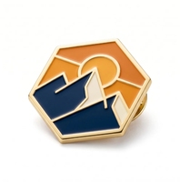 Épinglette en émail dur personnalisée OEM, badge de revers en métal avec logo personnalisé pour cadeau d'entreprise