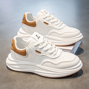 Breathable <b>Mens</b> <b>White</b> Sneakers Casual Sport <b>Shoes</b> Thick Sole Dad <b>Shoes</b> Spring New Arrival - Product Image 3