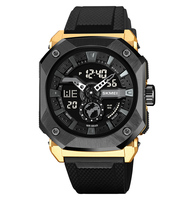SKMEI 2272 dernier boîtier en acier à double temps TPU montre numérique de haute qualité unisexe montre-bracelet usine logo personnalisé