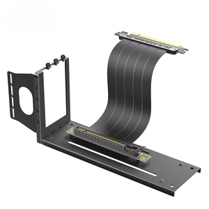 ขายึดอะลูมิเนียมอัลลอยด์แบบแนวตั้ง 3 ช่องสำหรับติดตั้ง GPU พร้อมสาย PCIe 4.0 Riser และแท่นเชื่อมต่อ GPU ภายนอกสำหรับเดสก์ท็อป - Product Image 1