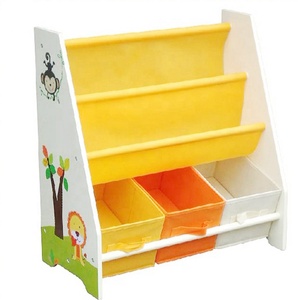 WEIFU <strong>Cheap</strong> Toy Storage Organizer <strong>Wooden</strong> Book <strong>Shelf</strong> for Kids - Product Image 1