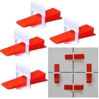 Système de nivellement de carreaux en plastique moins cher avec clips et cales d'espacement pour appartement, design moderne