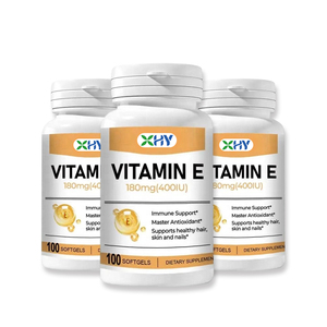 Cápsulas de Gel Suave de Vitamina E de 180 mg y 400 UI, Cápsulas de Gelatina Suave con Vitamina E <span class=keywords><strong>Natural</strong></span> y Aceite de Onagra, Cápsulas Multivitamínicas - Product Image 2