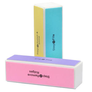 Venta caliente Nuevo <span class=keywords><strong>4</strong></span> Paso <span class=keywords><strong>4</strong></span> Cara Colorido Nail Buffer Durable al por mayor - Product Image 3