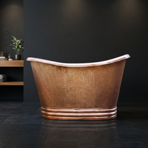 Tapa Rectangular de Lujo para Bañera Independiente, Chapada en Cobre y Níquel, Modelo CH-799 para Adultos - Artesanía India, Uttar Pradesh - Product Image 3