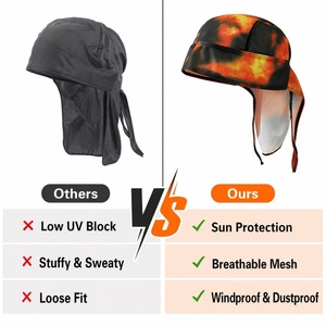<span class=keywords><strong>Bandana</strong></span> Multifunzione Unisex con Logo Personalizzato, Asciugatura Rapida, in Rete, per Ciclismo, Sport all'Aperto, Stile Pirata - Product Image 3