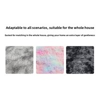 Tapis rectangulaire soyeux et doux, couleur unie, à poils longs, style moderne et minimaliste, idéal pour le salon, comme tapis de chaise d'ordinateur ou coussin de yoga.