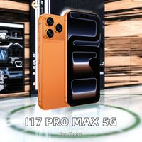 Nouveauté I17 Pro Max Version Globale 16+1TB CDMA 4G 5G Android Deca Core Écran LED Grand Format Smartphone Anglais