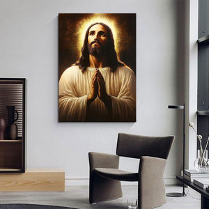Art mural chrétien, toile imprimée avec l'image de Dieu Jésus, pour la salle de prière, le salon, la chambre à coucher, la salle de prière - Product Image 5