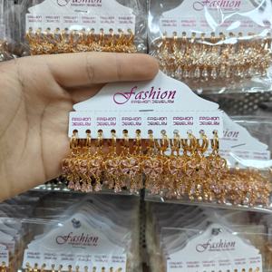 时尚饰品恒轩设计师新款18k持久彩色锆石黄铜耳环批发 - Product Image 4