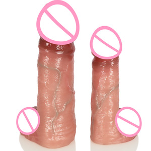 Многоразовая насадка на пенис из жидкого силикона телесного цвета, водонепроницаемая, экологичная, мягкая, реалистичная, для увеличения мужского достоинства - Product Image 5