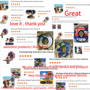 Rộng vành mũ rơm Chất lượng cao Mũ Rơm rơm mũ rơm mũ cá nhân viên cứu hộ in rơm mũ rơm ngoài trời Mũ Rơm tùy chỉnh mũ rơm - Product Image 6