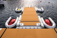 Plate-forme de loisirs gonflable Fun Water Floating Island Dock pour yachts