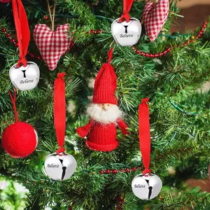 מאמין פעמוני קישוט מזחלת חג המולד עץ פעמוני הקוטב פעמוני חג מולד קישוט