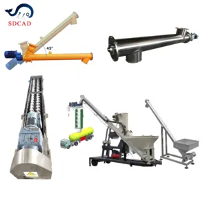 SDCAD Brand powder mixer screw conveyor small flexible screw conveyor feed dmz screw conveyor