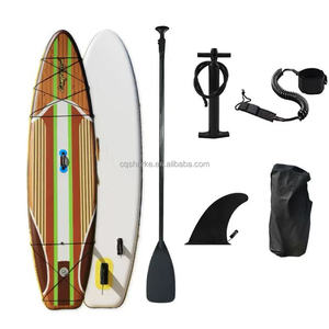 Planche à pagaie pour sports nautiques Planche de surf en bois souple avec planche à pagaie flexible en PVC - Product Image 1