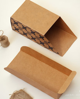 Boîte d'emballage en papier kraft pour biscuits et pâtisseries, design fantaisie, fabriquée en Chine, recyclable, boîtes à tiroirs en kraft pour le pain