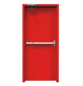 Sportello di uscita di emergenza per porta in acciaio a singola o doppia oscillazione commerciale con barra antipanico - Product Image 1