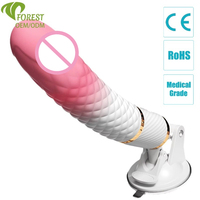 Machine sexuelle télescopique automatique à poussée, avec vibration, ventouse puissante et texture réaliste, jouet pour adultes, achat en gros