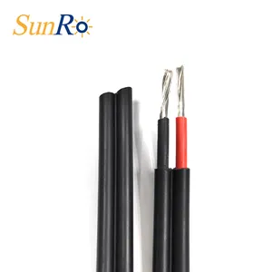 Sunro Free Sample High Quality Twin Core 4mm Pv Dc Solar Cable Heat 8mm Wires Single Core Solar Battery Cables 6mm 10mm2 25mm