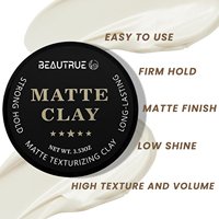 Argile coiffante mate pour hommes, marque privée, argile glaciaire, pommade coiffante, argile texturisante, produits capillaires pour hommes