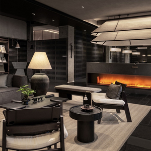 Diseño gráfico de renderizado 3D de estilo moderno y contemporáneo, conjunto de muebles creativos para interiores de hoteles, casas y apartamentos. - Product Image 4