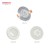 Lampe LED anti-éblouissement en aluminium 1,8W/7W 12V/24V, dimmable, moderne, encastrée, pour la maison, le bureau, facile à assembler, éclairage encastré intérieur