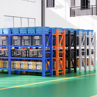 Einfach zu installierende höhenverstellbare hochleistungs-industrie-regale metallische regale stapeln lagerung regal regal